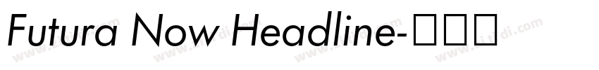 Futura Now Headline字体转换